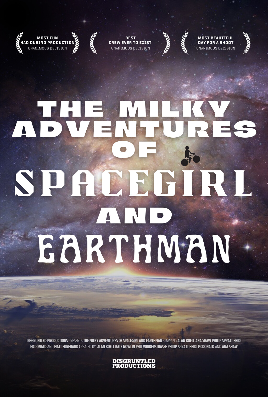 Filmposter for The Milky Adventures of Spacegirl and Earthman